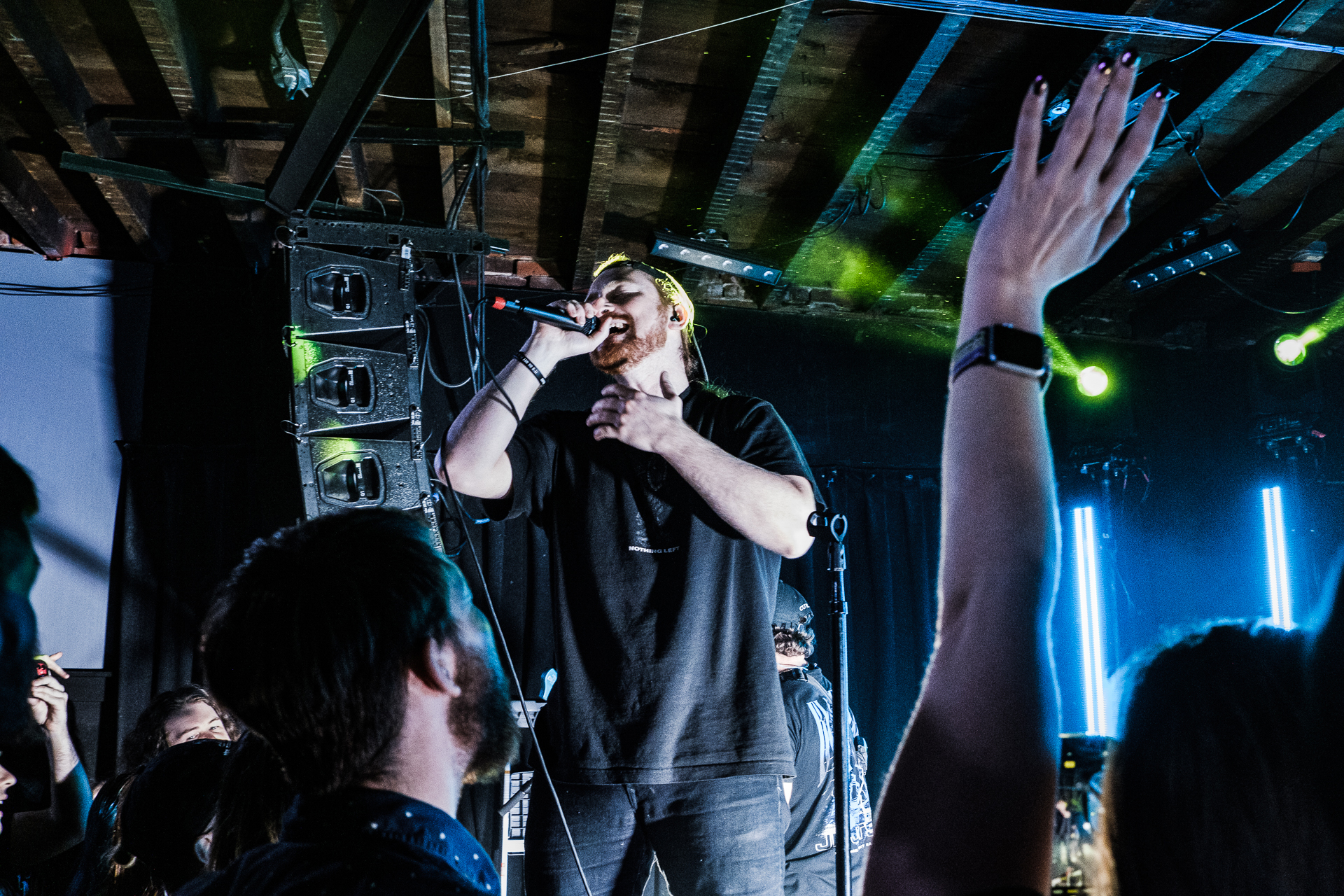 Brian from Currents performing at The Marquis in Denver.