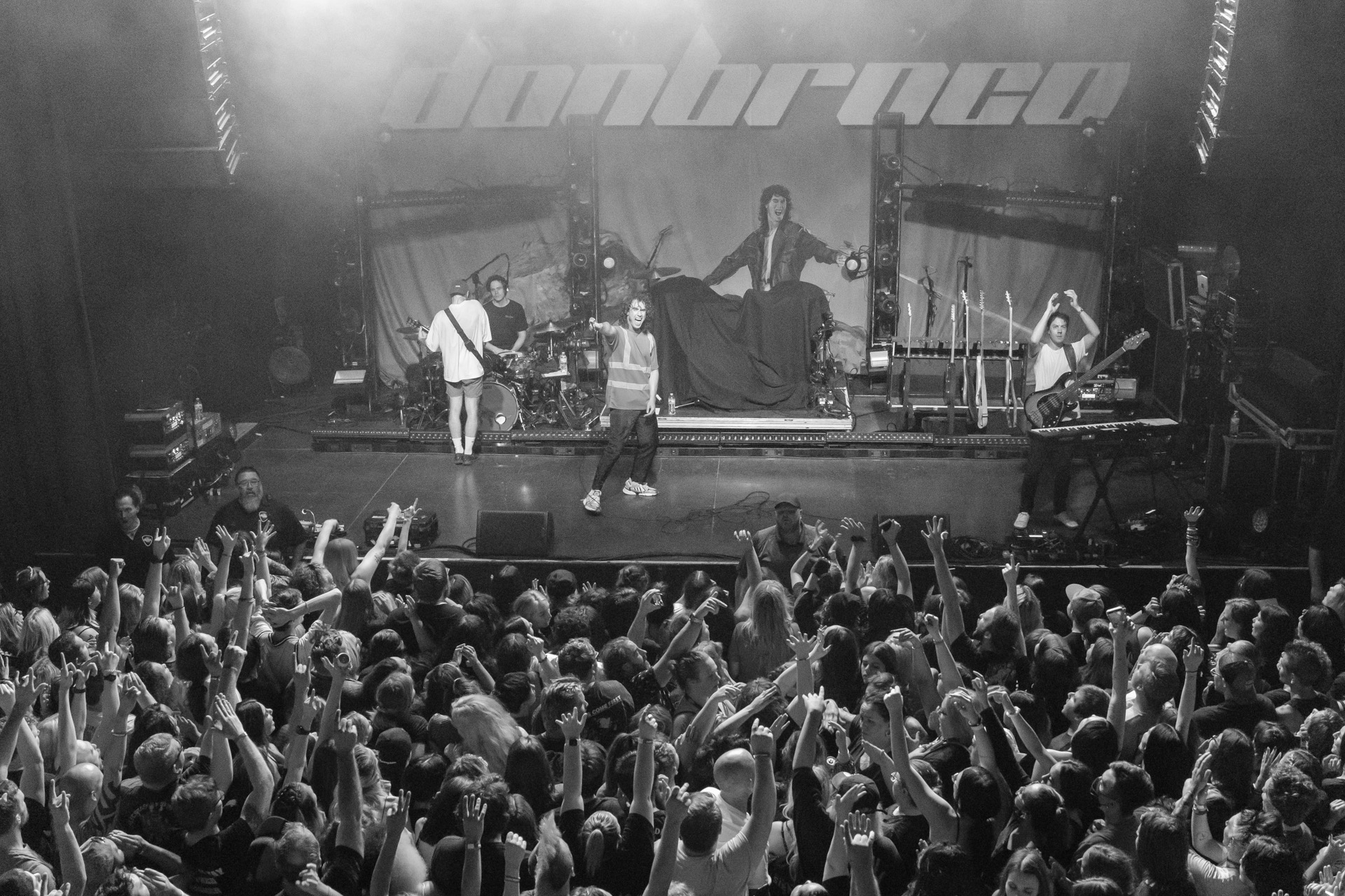 Crowd watching Don Broco perform at The Depot in Salt Lake City.